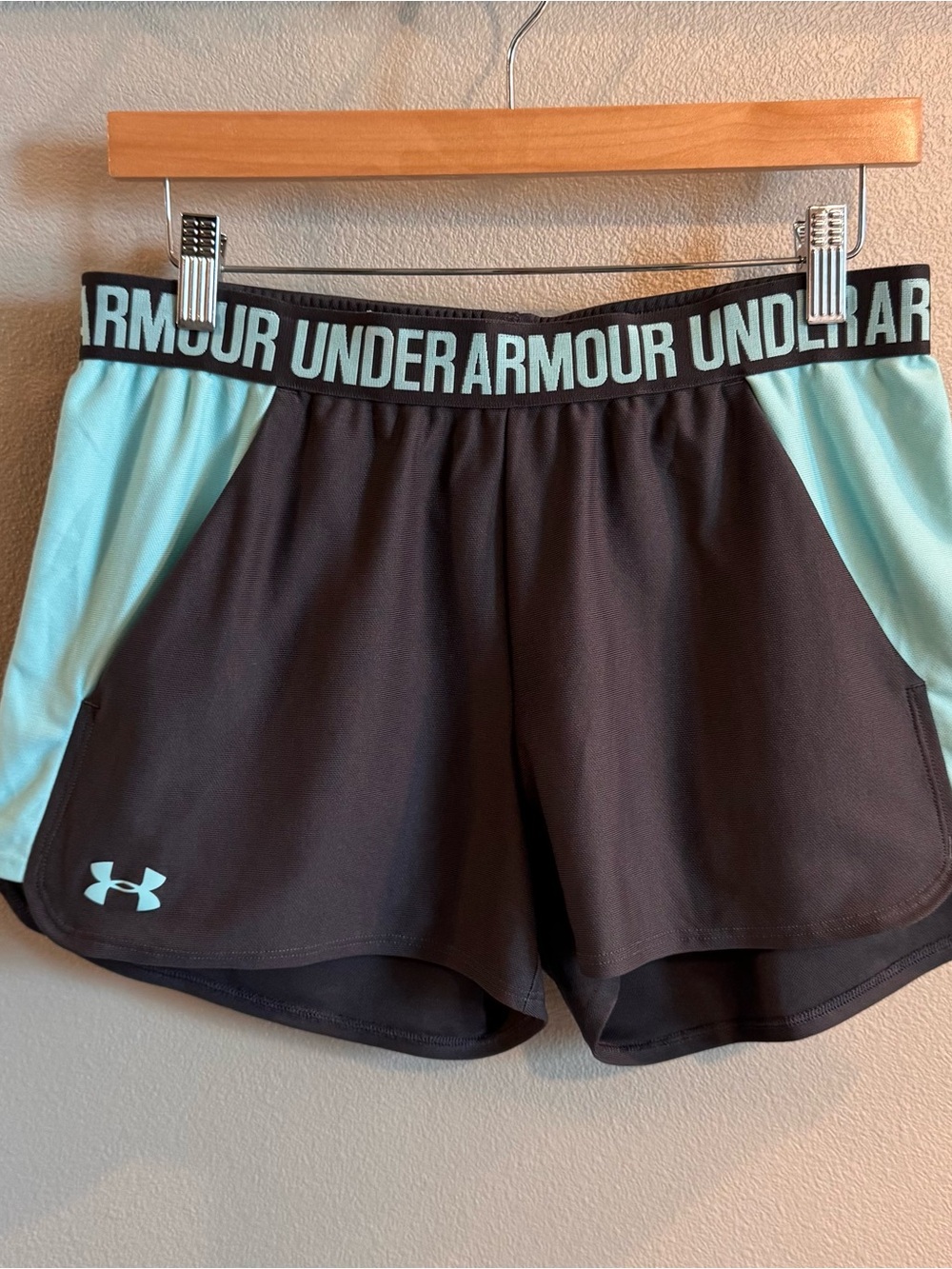 Under Armour Athletic Shorts Black/Teal